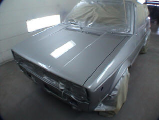 Silver Convertible VW Restoration
